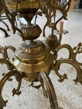 Lámpara de techo de bronce