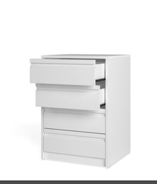 Cajonera Conforama 4 cajones blanca