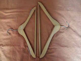 8 Perchas Madera y Metal