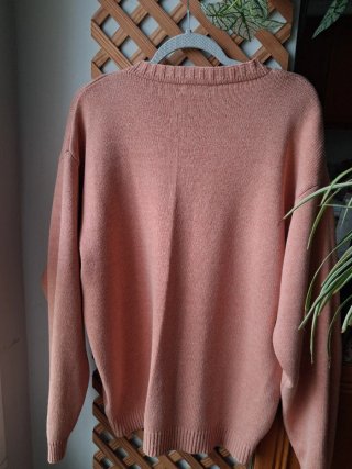 Jersey naranja pastel de punto talla L