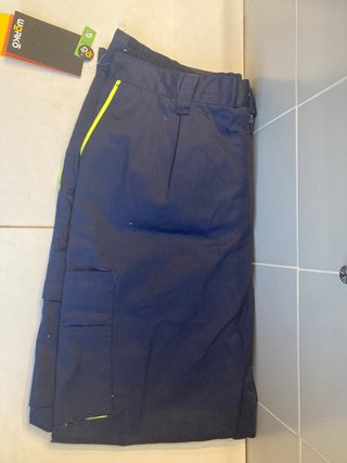 Pantalón de trabajo WORKO azul con detalles verde