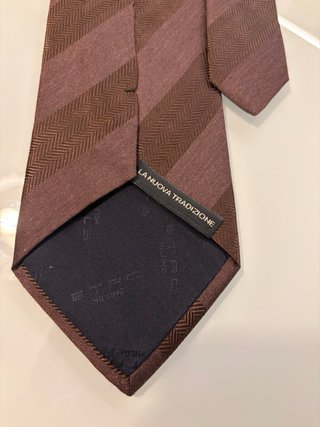 Cravatta Etro Marrone a Righe