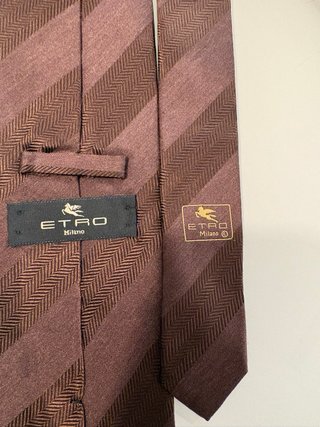 Cravatta Etro Marrone a Righe