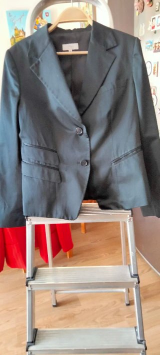 Chaqueta Yera raso negra T.46