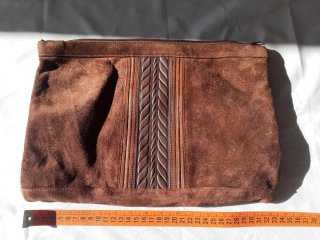 Coppia di Pochette artigianali vera pelle donna
