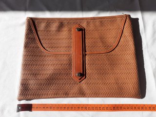 Coppia di Pochette artigianali vera pelle donna