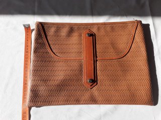 Coppia di Pochette artigianali vera pelle donna