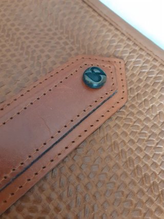 Coppia di Pochette artigianali vera pelle donna