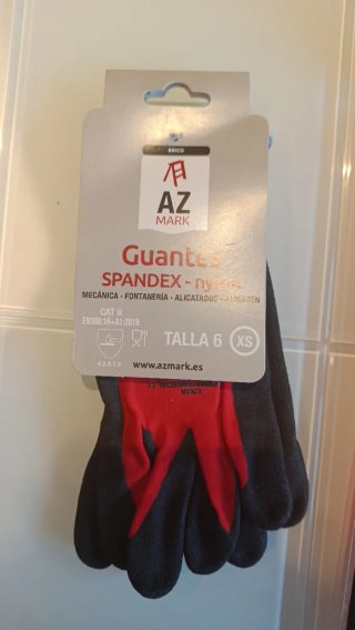 Guantes de trabajo AZ Spandex-nylon Talla 6 XS