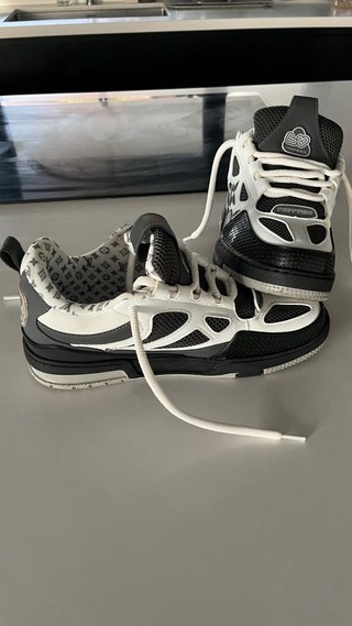 Zapatillas LV Skate Gris Blanco Negro