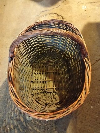 Cestas de mimbre (2 unidades)