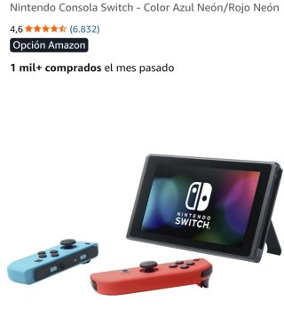 Nintendo Switch OLED Azul/Rojo