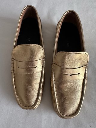 Mocasines Scalpers Piel Dorados