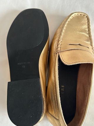 Mocasines Scalpers Piel Dorados
