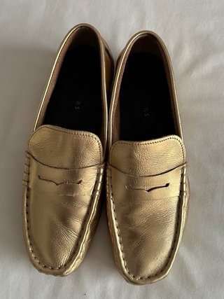 Mocasines Scalpers Piel Dorados