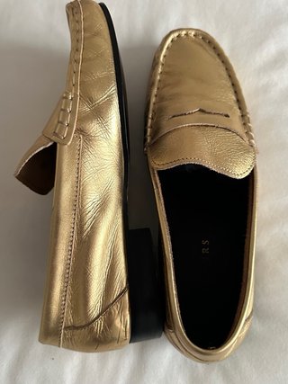 Mocasines Scalpers Piel Dorados