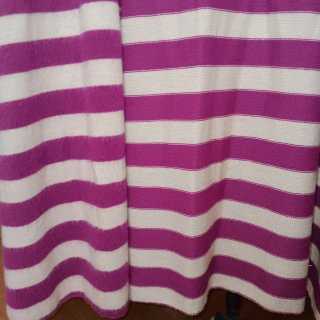 Chaleco mujer rayas rosa y blanco