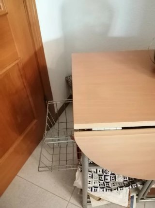 Mesa plegable madera y metal