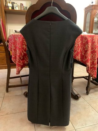 Tailleur donna giacca e vestito grigio