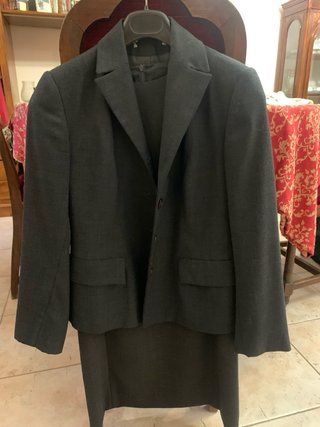 Tailleur donna giacca e vestito grigio