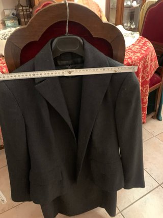 Tailleur donna giacca e vestito grigio