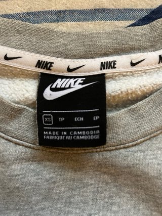 Sudadera Nike Gris y Negra