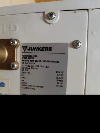 Calentador Junkers Hydronext Estanco Piezas
