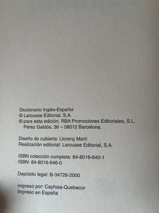 Diccionario inglés-español