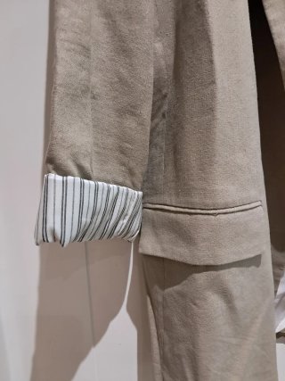 Blazer Zara Lino Beige