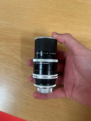 Switar 75mm 1:1,9 lente