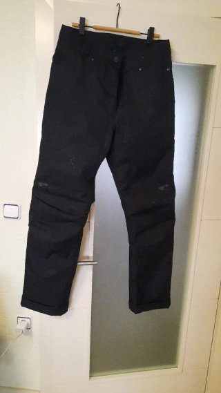 Pantalón moto mujer negro