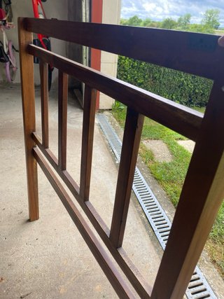 Cabecero de cama de madera maciza para cama de 90