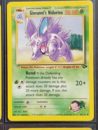 Carte Pokémon Gym Challenge - Set 9 Carte