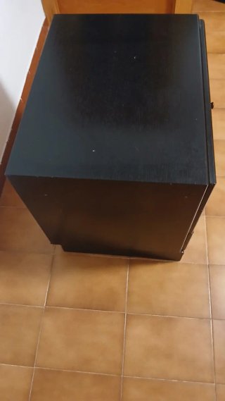Cajonera de madera negra
