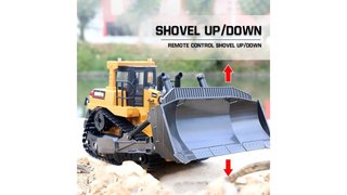 BULLDOZER HUINA 1554 RC TELEDIRIGIDO ESCALA 1:16