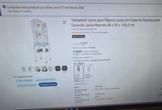 Jaula Desmontada grande para pájaros