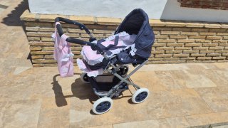 Conjunto Cuna, Carro y Trona para Muñecas