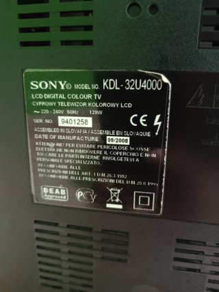Televisor Sony Bravia Negro/Gris