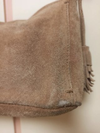 Bolso piel Zara flecos