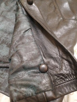 Chaqueta Piel de Ovino Negra, Talla 50