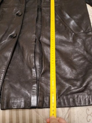 Chaqueta Piel de Ovino Negra, Talla 50