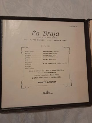 Caja 2 LP's La Bruja - Ópera Clásica, Chapí