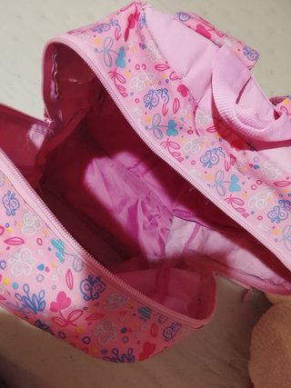 Mochila Benetton floral rosa