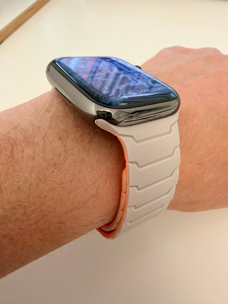 Correa iWatch 44 Gris Naranja