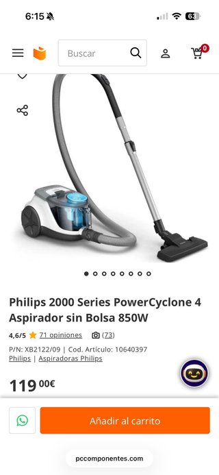 Aspiradora Philips 2000 Series