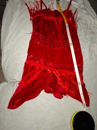 Disfraz Charleston Rojo 3-4 años