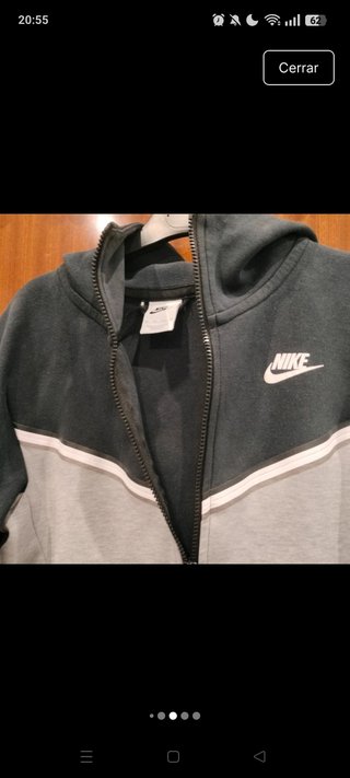 Sudadera Nike Tech Gris y negro