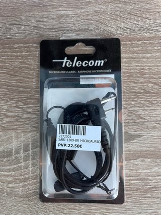 Pinganillo Telecom SARI-1309-BR Negro