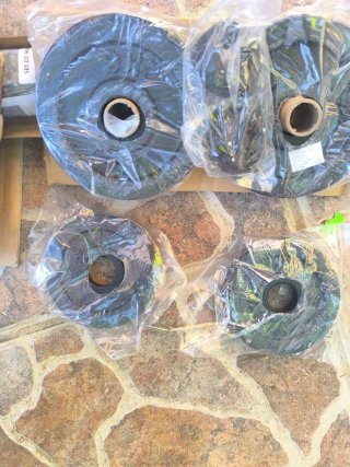 Mancuernas y barra de pesas 2-2k 4-1k  Barra 35 cm