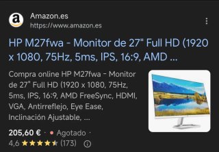 Monitor Blanco HP M27fwa